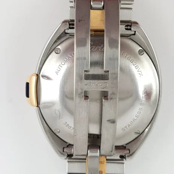Sold on our website Cartier Clé De Stainless Steel Gold 31mm Automatic Watch - Picture 10 of 14